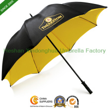 Double Layer Canopy Vented Golf Umbrella with Printed Logos (GOL-0030FWT)